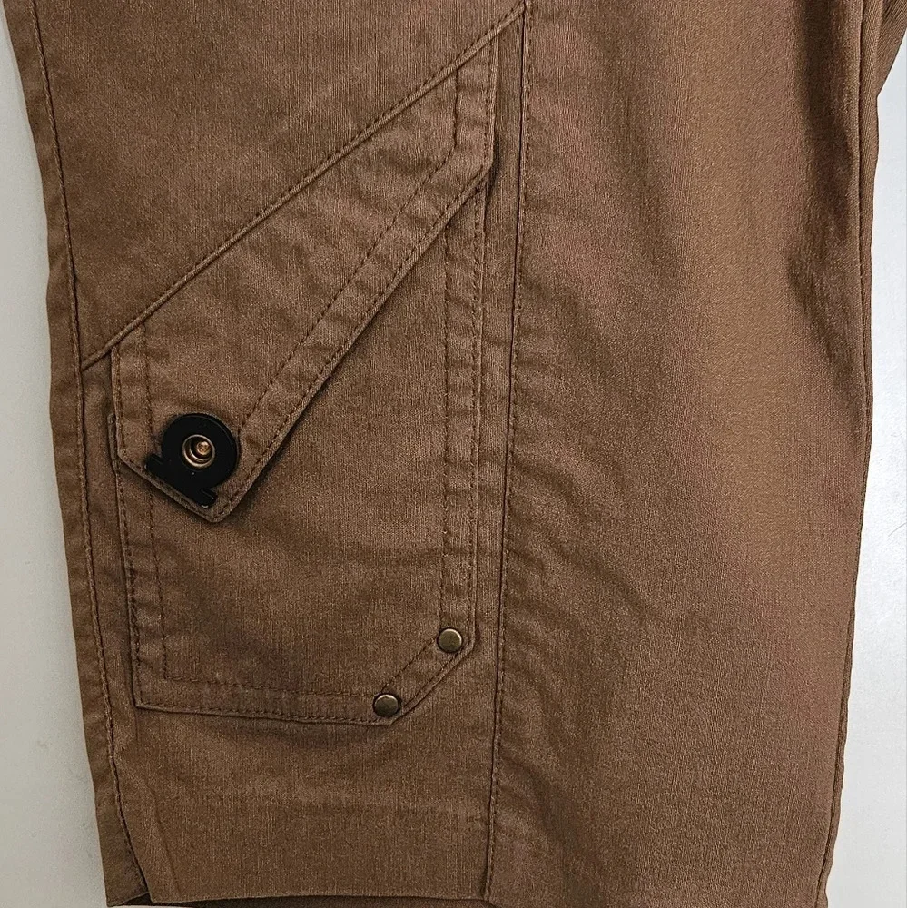 Jamie Sadock Brown Capri Golf Shorts With Pockets Women’s Size 4 - Picture 7 of 10
